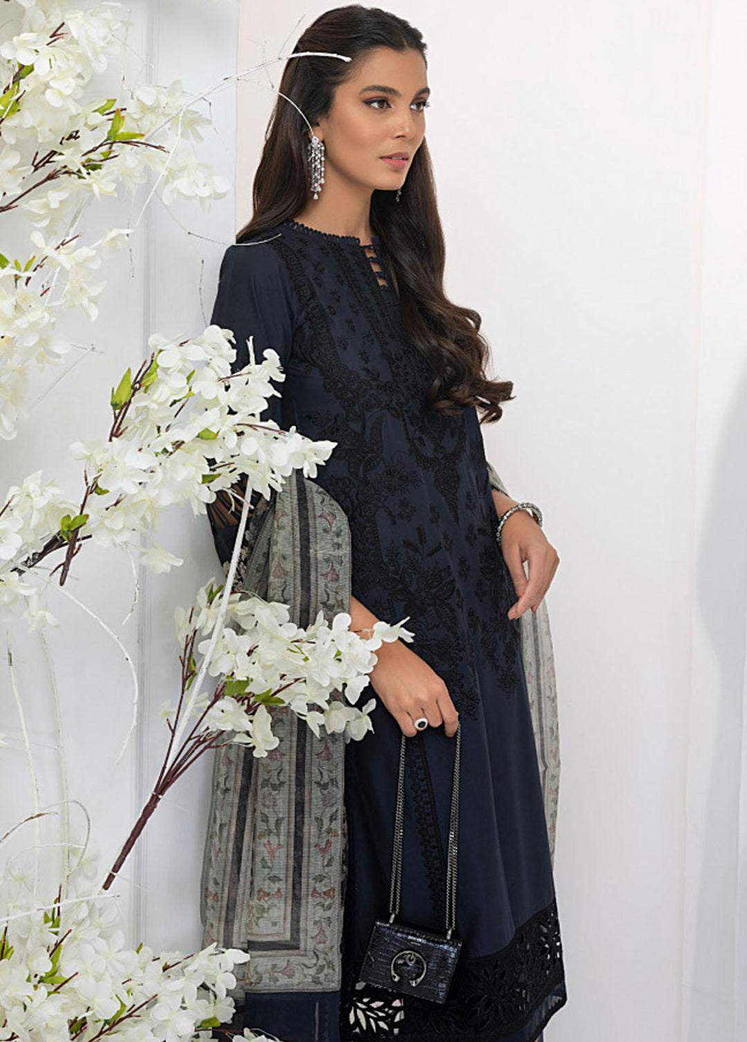 Azure Embroidered Lawn Suits Unstitched 3 Piece AZU23E 51 Honeywort - Luxury Collection