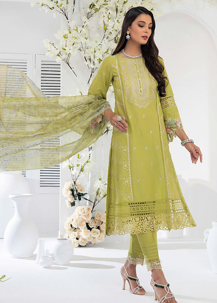 Azure Embroidered Lawn Suits Unstitched 3 Piece AZU23E 56 Bulbine - Luxury Collection