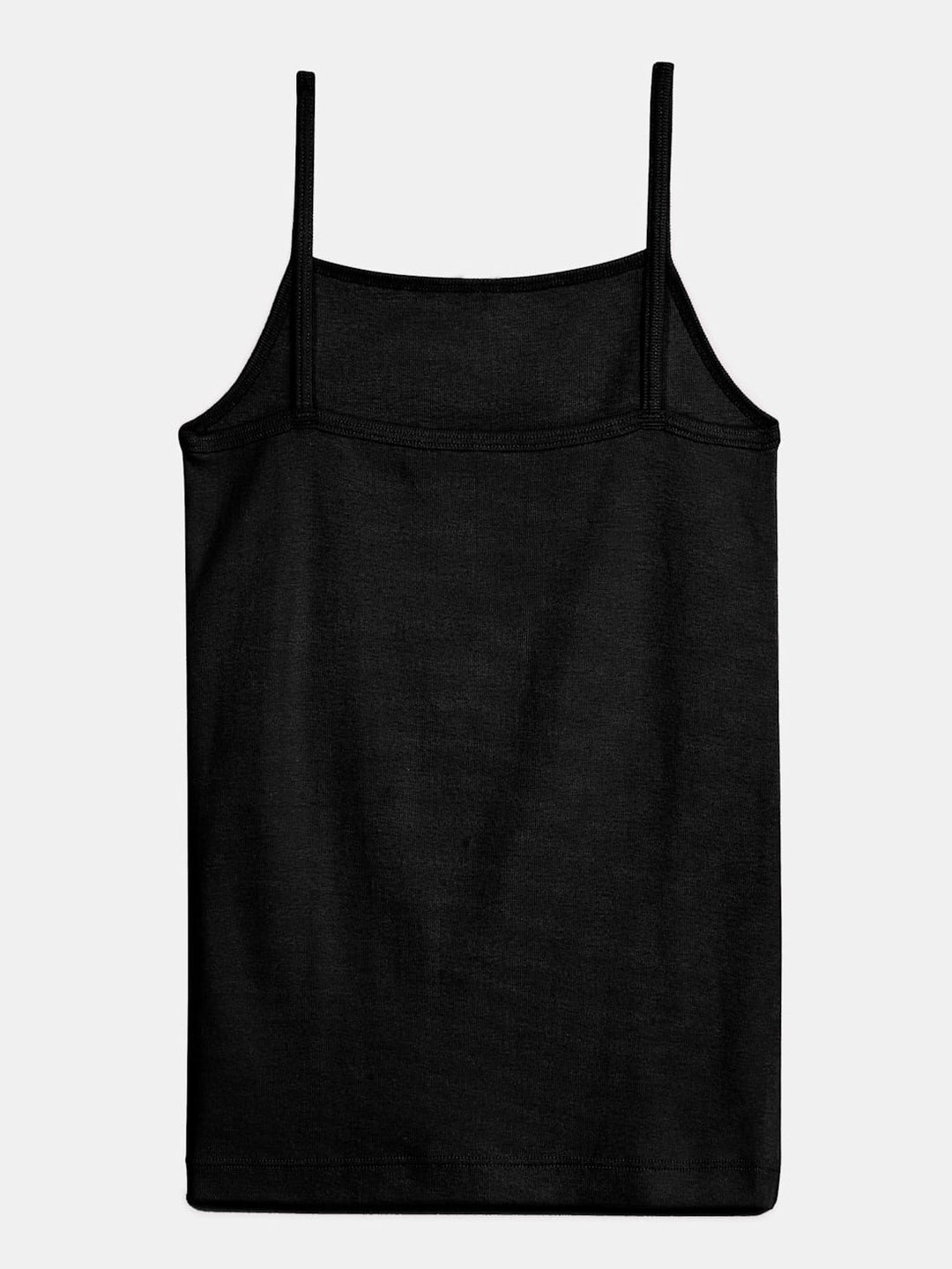 Dhaga Kids Pret Solids Jersy 1 Piece Pack of 3 Cotton Camisole Black HDKB - Summer Collection