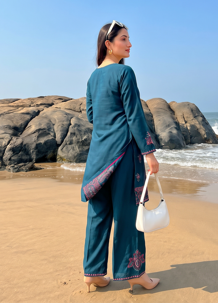 Bold N Slay by HZ Textiles Women RTW Embroidered Cotton Co Ords Sets HZ26PBS Cse-2P-2603 - Casual Collection