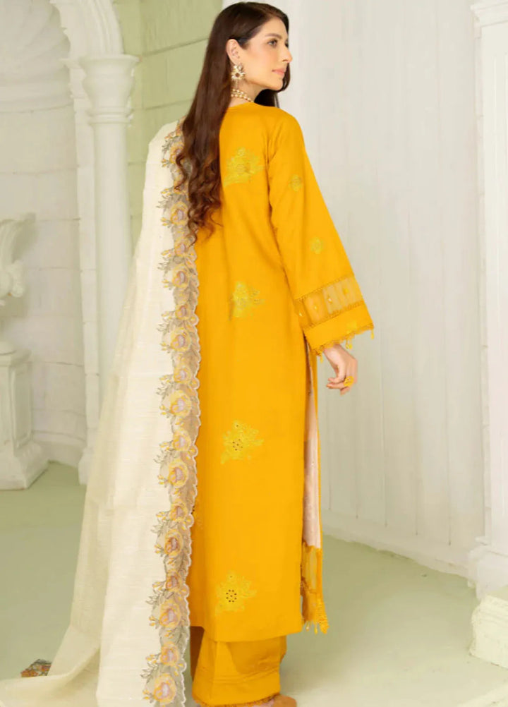 Baad e Baharan by Humdum  Chikankari Lawn Suit Unstitched 3 Piece HD24B D-09 - Summer Collection