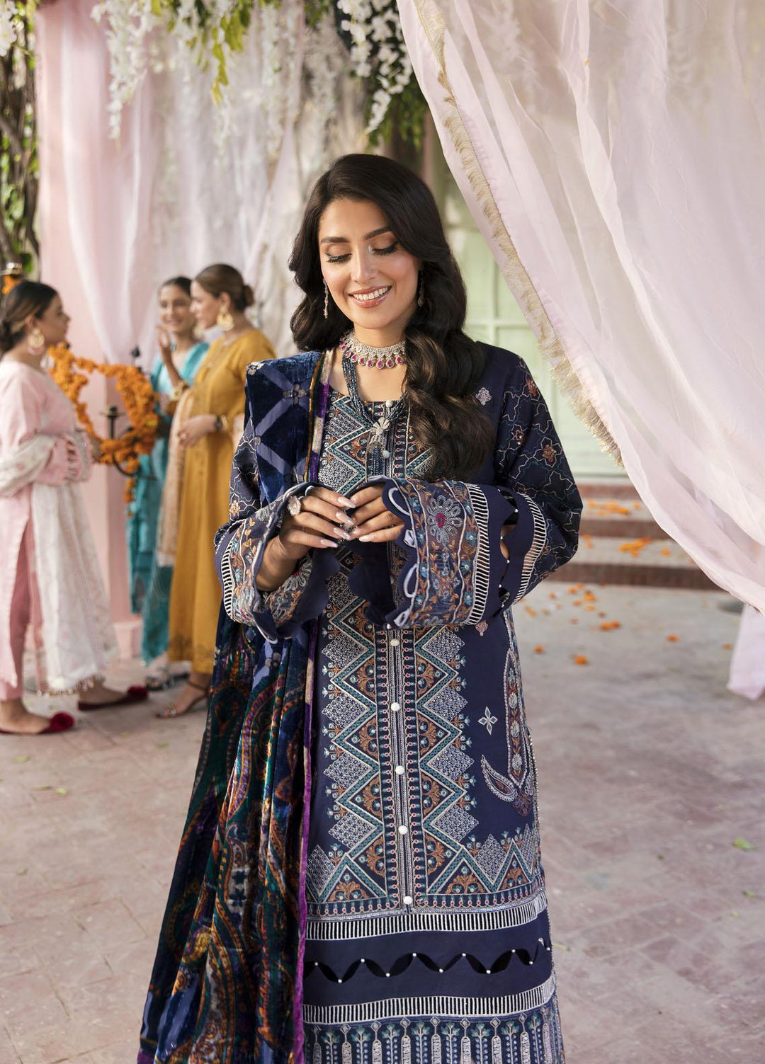 Bandhan By Parishay Embroidered Karandi Suits Unstitched 3 Piece PRS22B Noor - Winter Collection