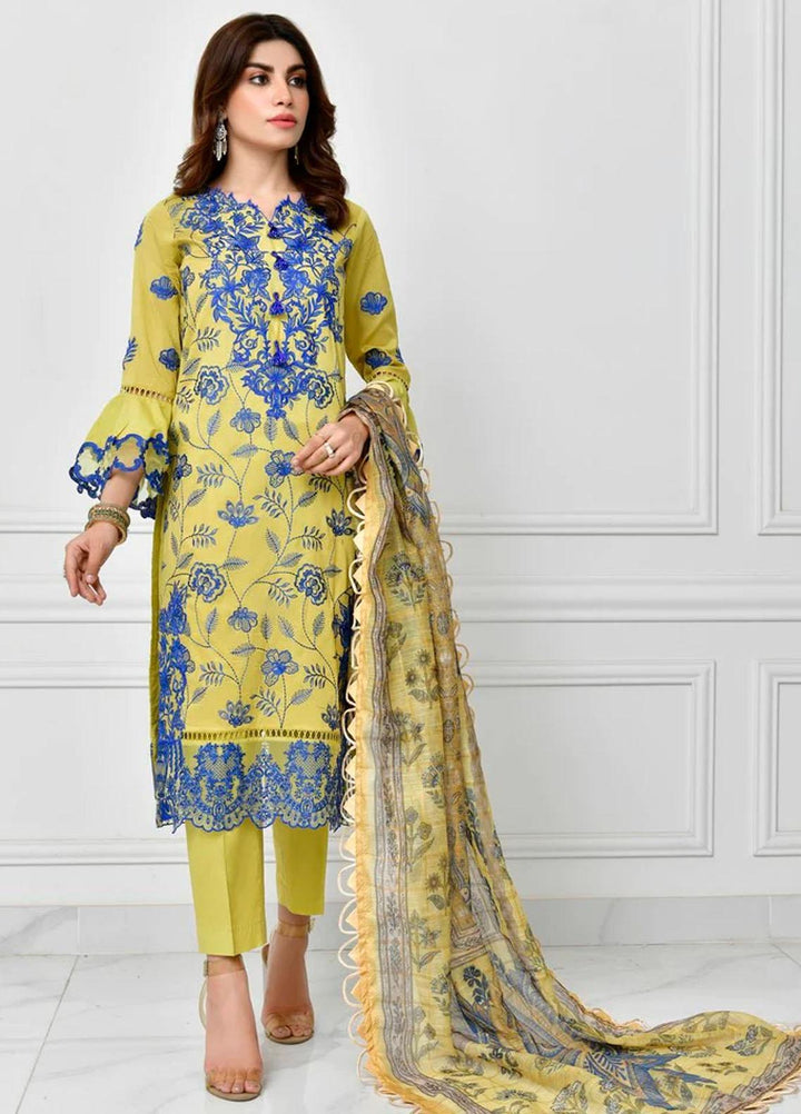 Bagh By Norans Embroidered Lawn Suits Unstitched 3 Piece NRS23BG NPEC-PR 12 - Summer Collection