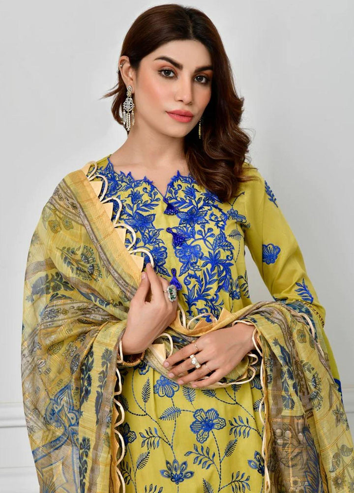 Bagh By Norans Embroidered Lawn Suits Unstitched 3 Piece NRS23BG NPEC-PR 12 - Summer Collection