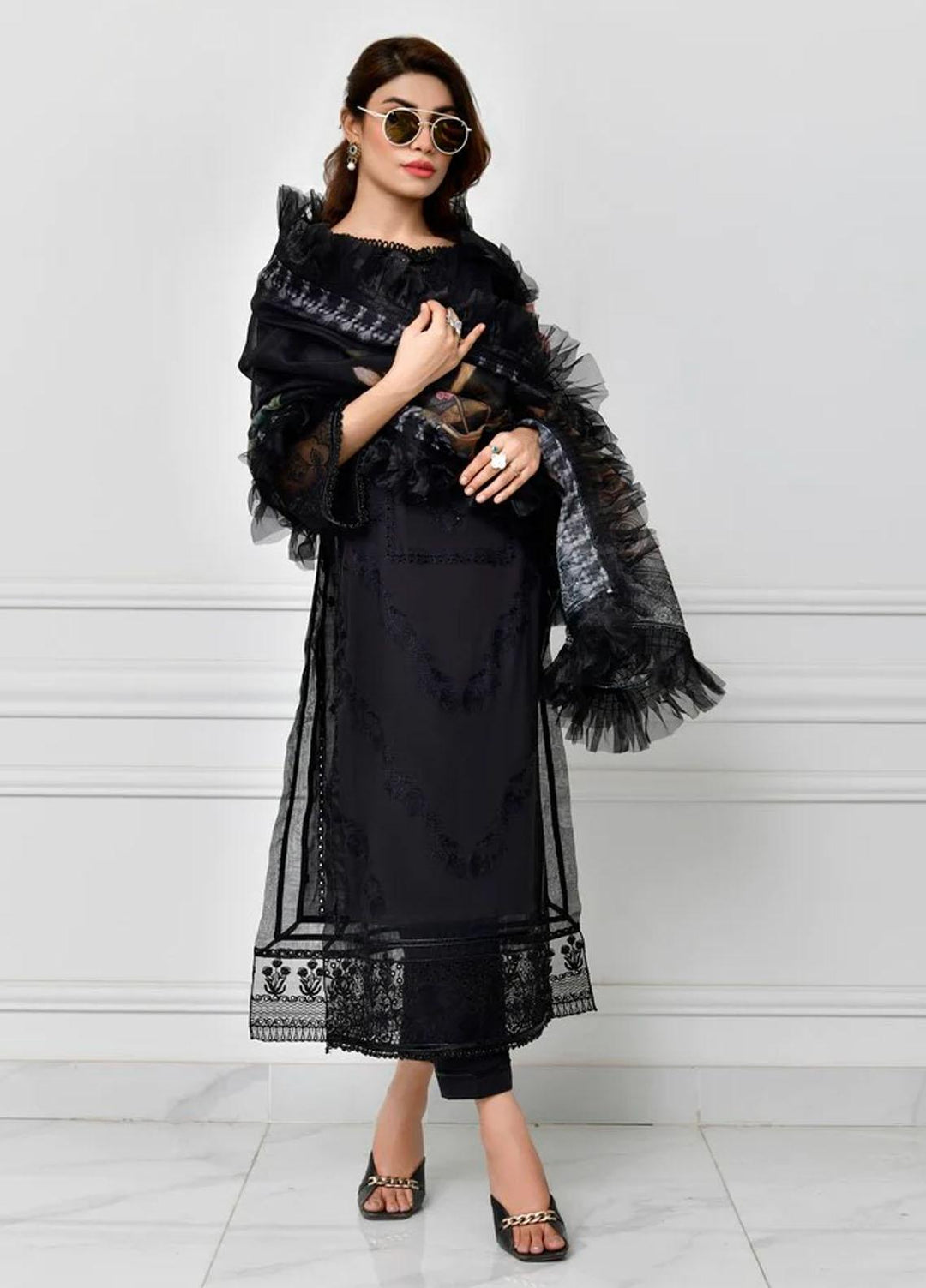 Bagh By Norans Embroidered Lawn Suits Unstitched 3 Piece NRS23BG NPEC-PR 16 - Summer Collection