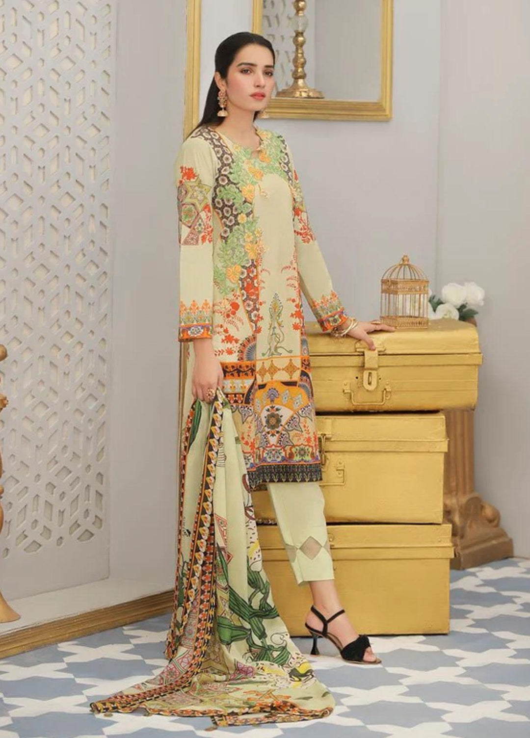 Bagh by Norans Embroidered Lawn Suits Unstitched 3 Piece NRS22UNS NPEC-PR 04 - Summer Collection