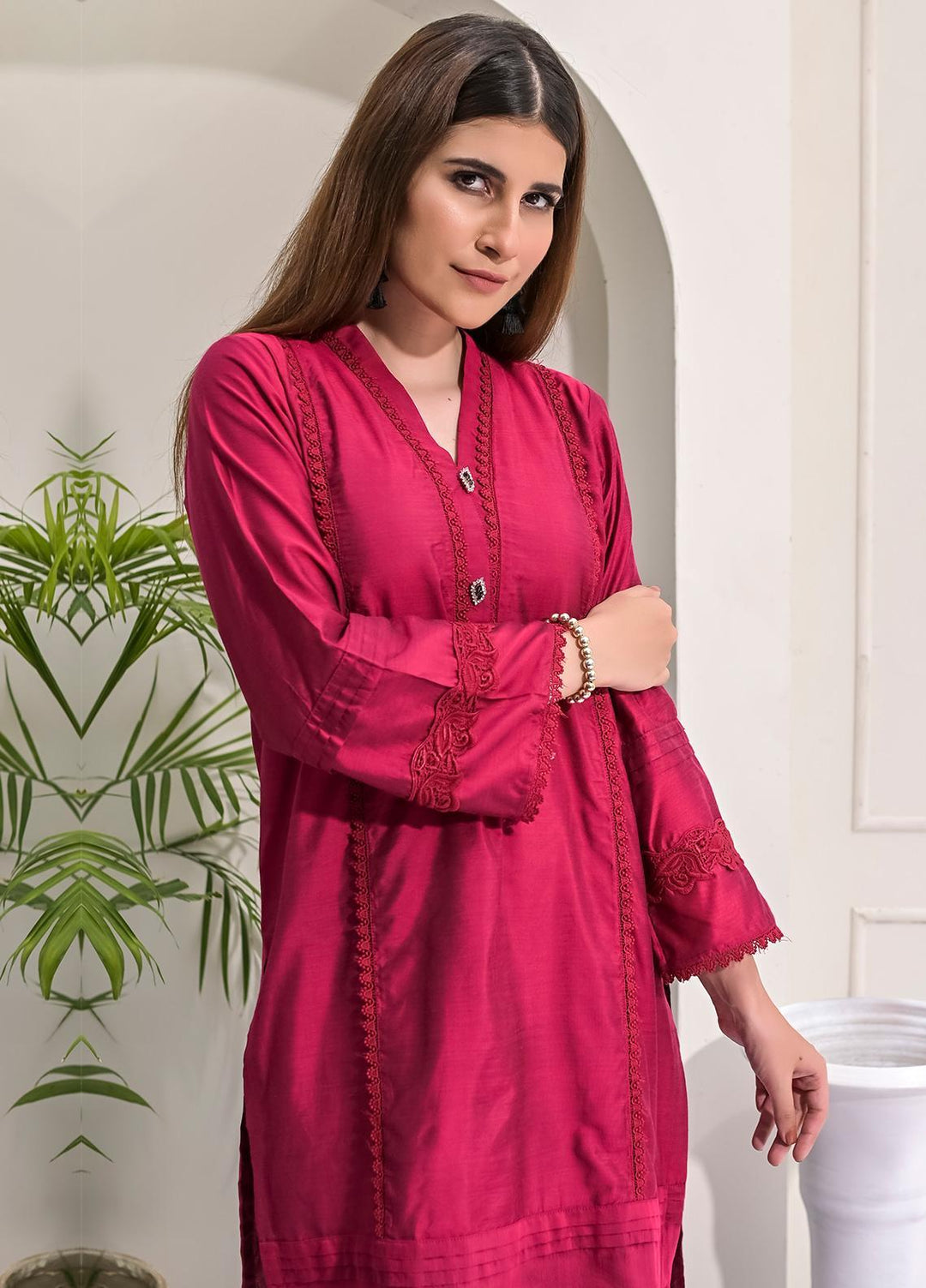 Rubys Couture Casual Pret  Cotton Silk 2 Piece Suit RC21BG SUNDAR