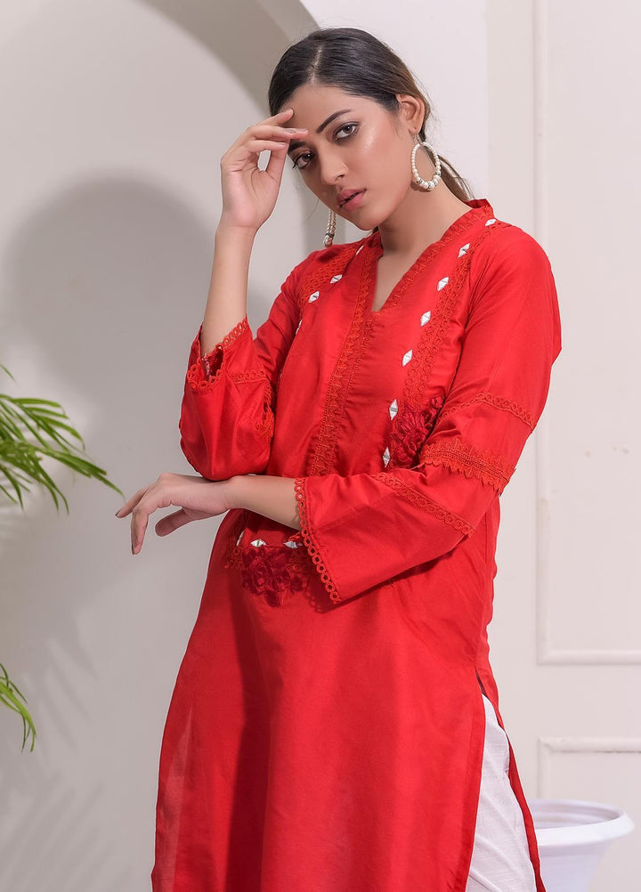 Rubys Couture Casual Pret  Cotton Silk 2 Piece Suit RC21BG REMI