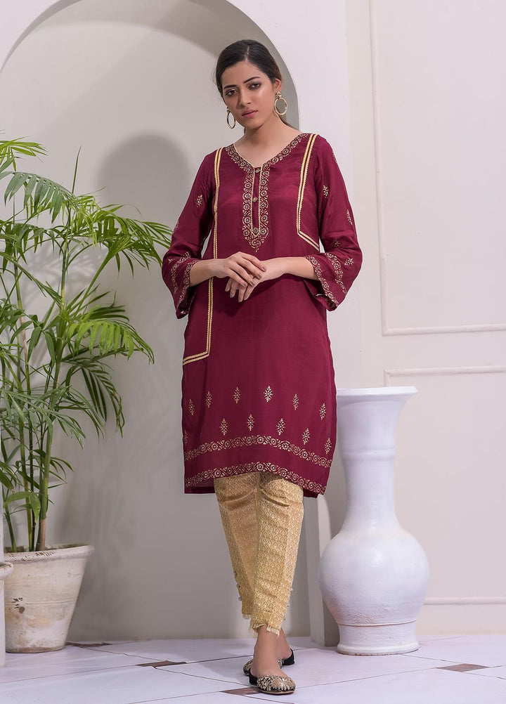 Rubys Couture Casual Pret  Cotton Silk 2 Piece Suit RC21BG JASMINE