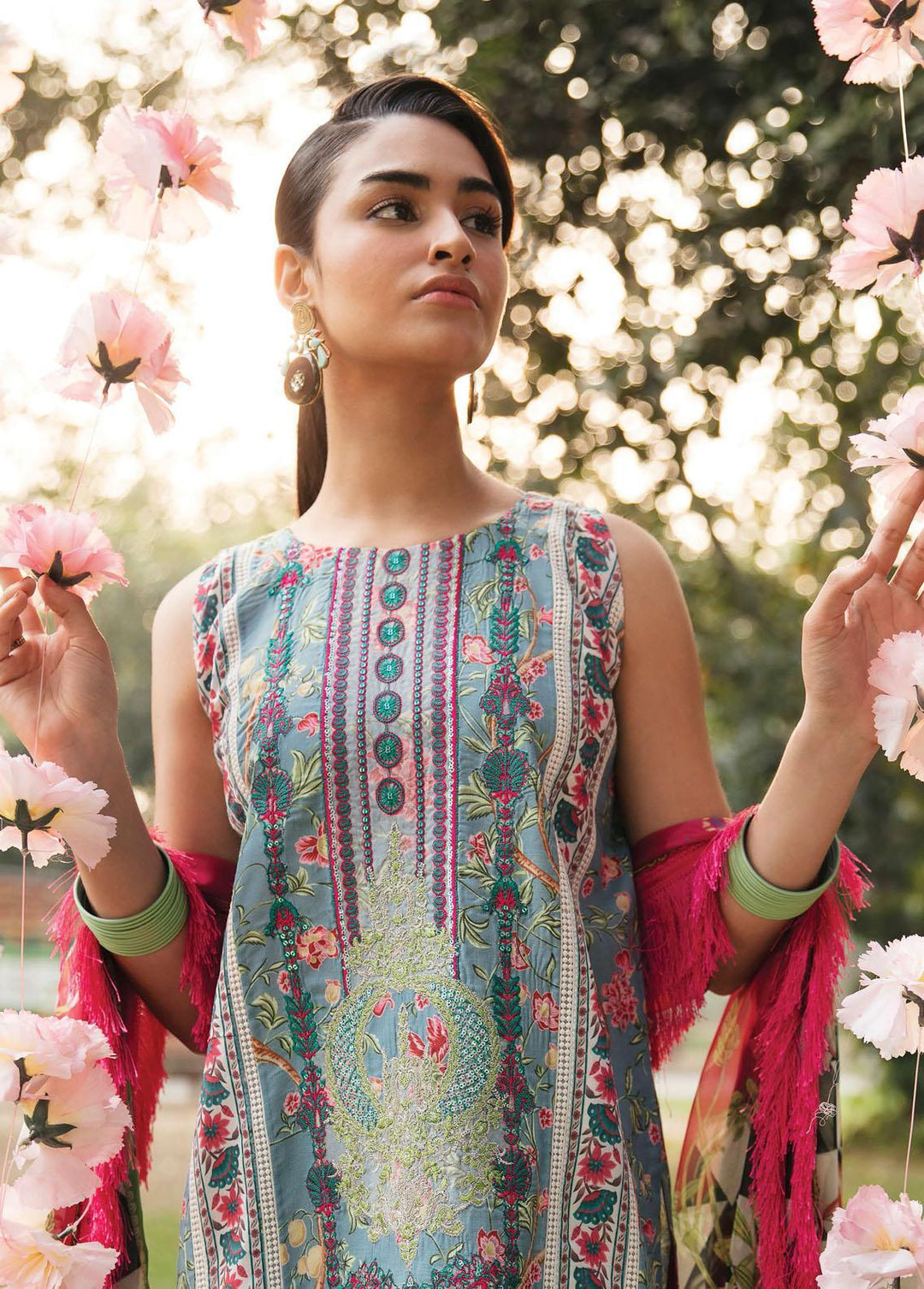 Bahaar By Ayzel Embroidered Lawn Suits Unstitched 3 Piece AAF23B AZL-23-V1-11 Nilofer - Summer Collection