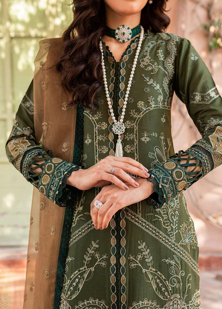 Bahaar By Farasha Embroidered Lawn Suits Unstitched 3 Piece FSH23B 03 Mehak - Festive Collection