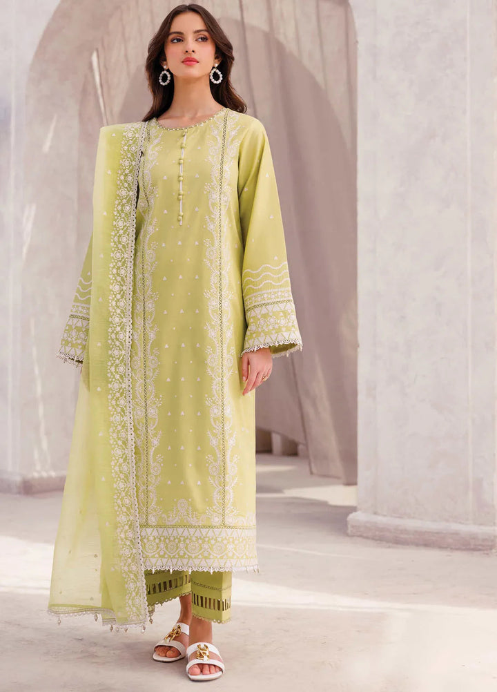 Bahar by Farasha Embroidered Lawn Suits Unstitched 3 Piece FSH25B D-10 Ember Glow - Summer Collection