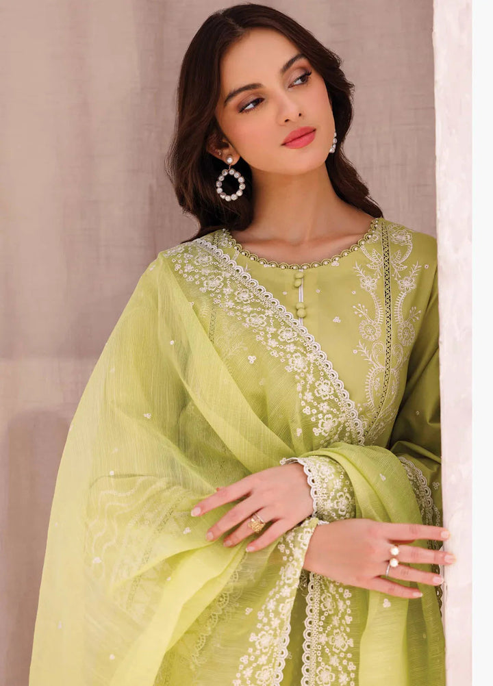 Bahar by Farasha Embroidered Lawn Suits Unstitched 3 Piece FSH25B D-10 Ember Glow - Summer Collection