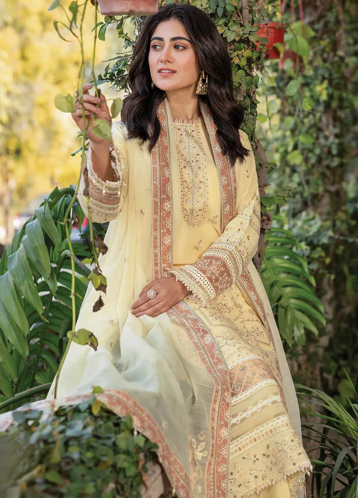 Bahar by Farasha Embroidered Lawn Suits Unstitched 3 Piece FSH25B2 D-04 Vintage Bloom - Summer Collection