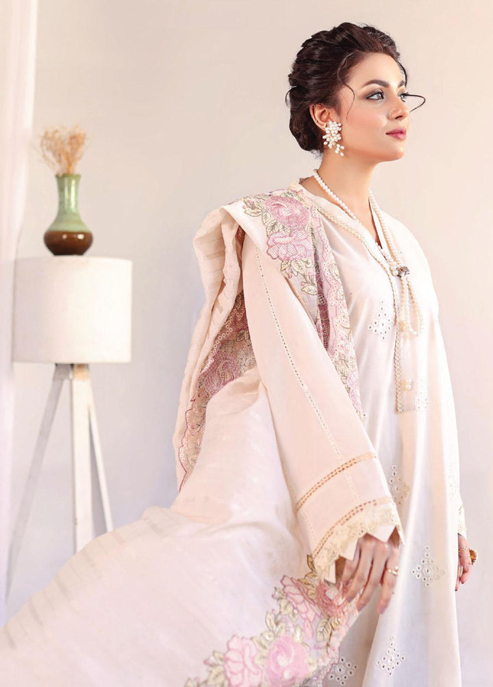 Humdum Luxury Pret Embroidered Lawn 3 Piece Dress HD23BP 05