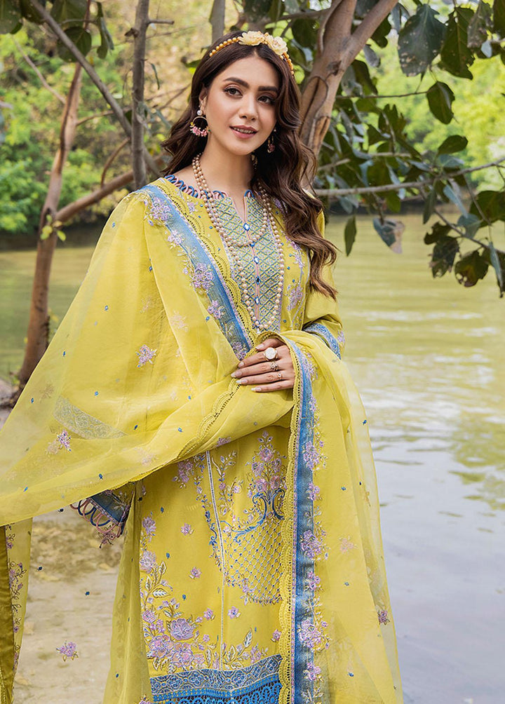 Baharain By Surmai Embroidered Lawn Suits Unstitched 3 Piece SUR23B D-03 Lily - Festive Collection