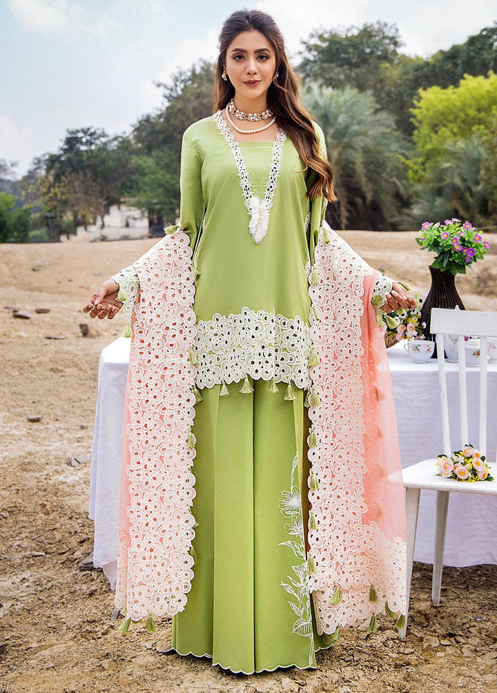 Baharain By Surmai Embroidered Lawn Suits Unstitched 3 Piece SUR23B D-06 Orchid - Festive Collection