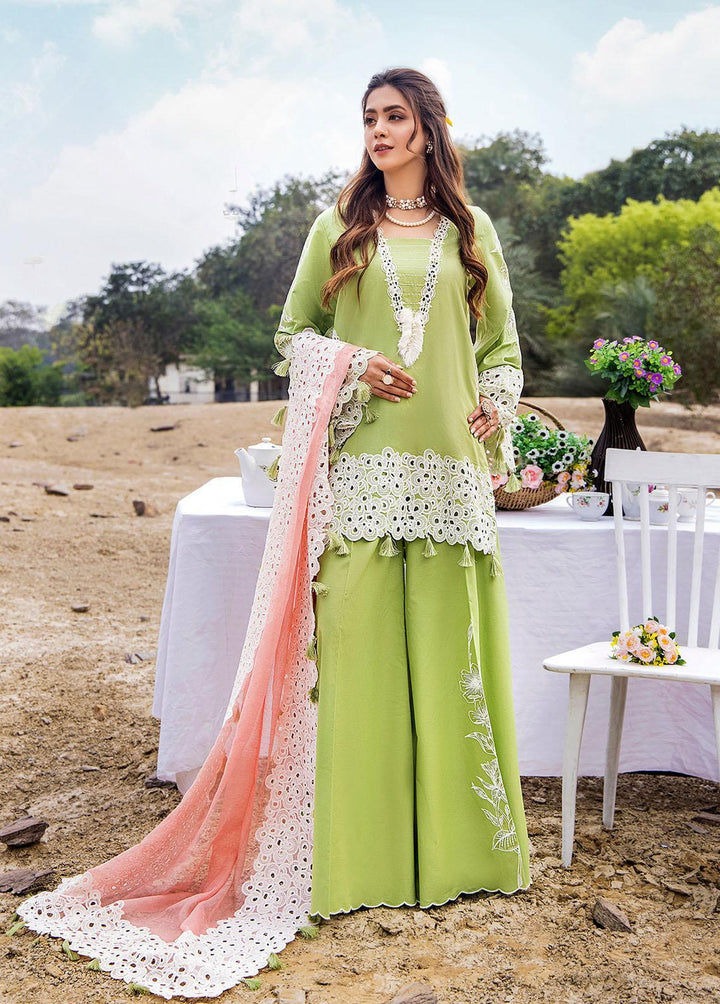 Baharain By Surmai Embroidered Lawn Suits Unstitched 3 Piece SUR23B D-06 Orchid - Festive Collection