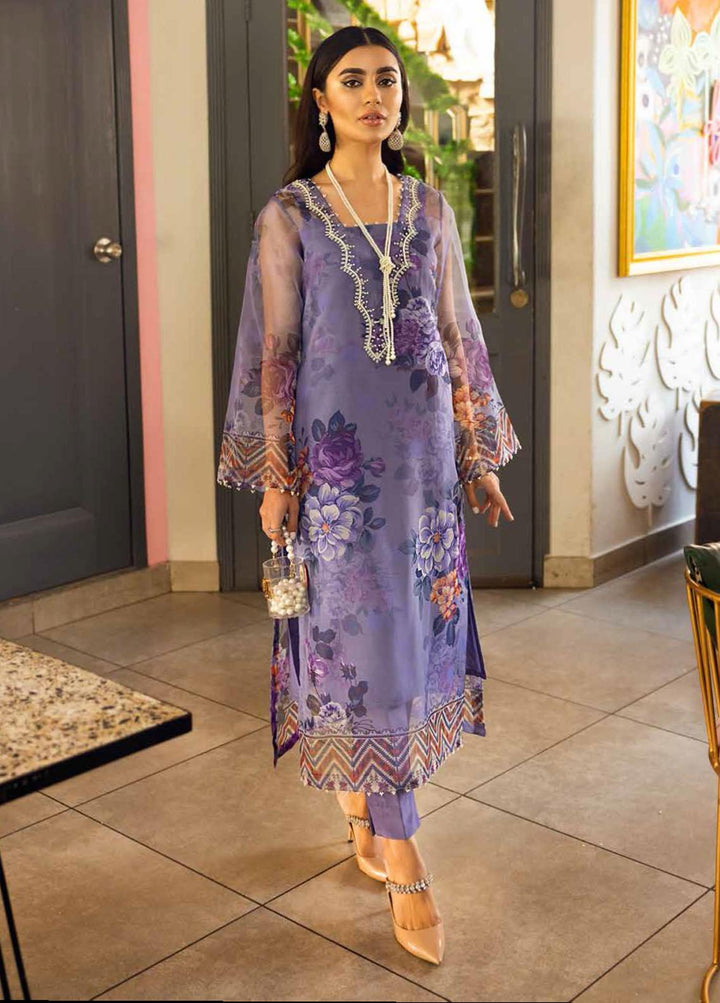 Ballerina By Nureh Embroidered Organza Suits Unstitched 2 Piece NU22B NU2- 21 REGINA - Luxury Collection