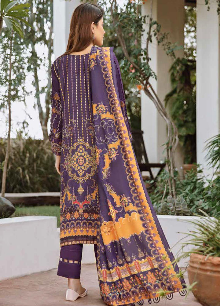 Banafsheh Embroidered Silk Karandi Suits Unstitched 3 Piece BF21PK BNK-05 - Winter Collection