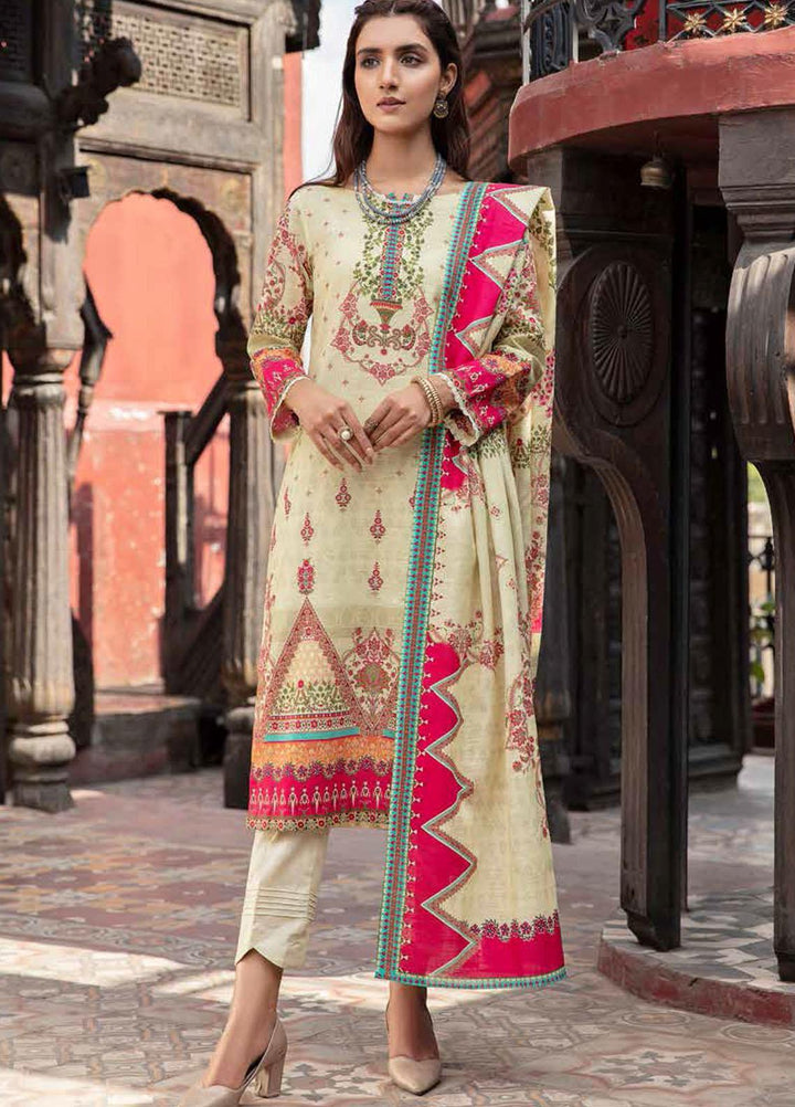 Banafsheh Digital Printed Khaddar Suits Unstitched 3 Piece BF21RK D-014 - Winter Collection