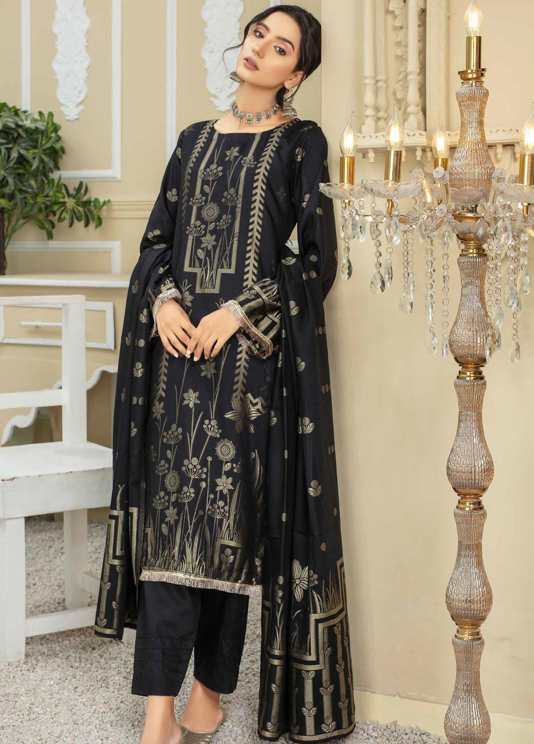 Banarsi by Aalaya Banarsi Viscose Suits Unstitched 3 Piece ALY22BN 12-Chaman - Winter Collection