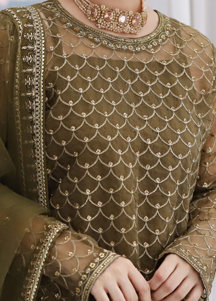 Banas Attire Pret Embroidered Organza 3 Piece Suit 189-OL