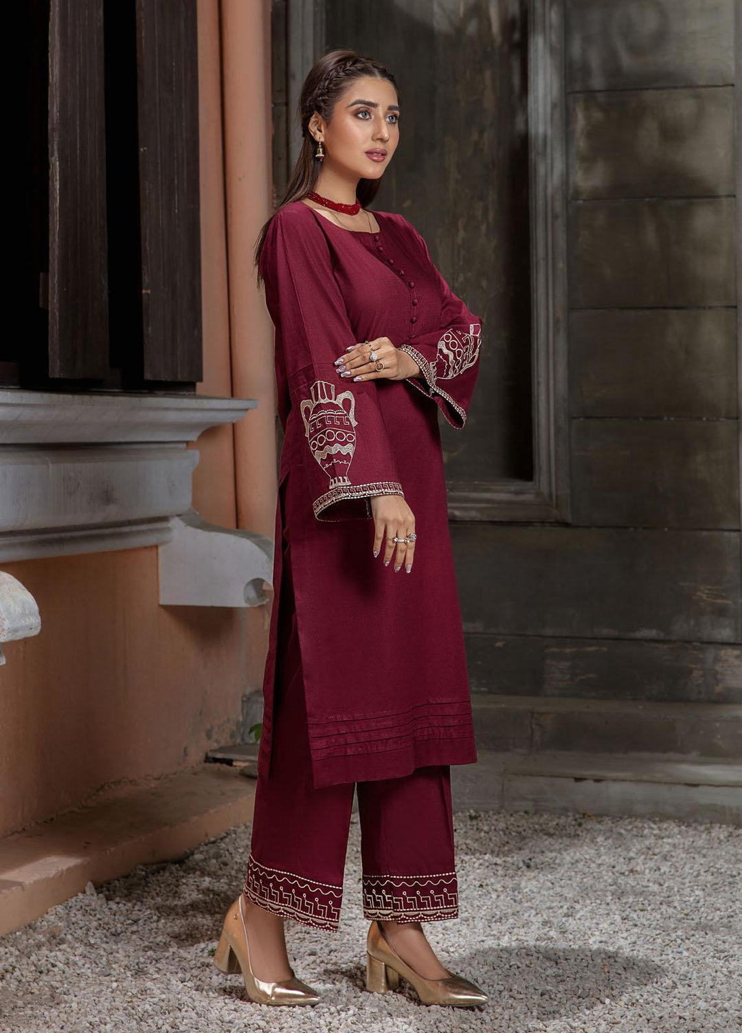 Bareen Casual Pret  Khaddar 2 Piece Suit BK2PC-08