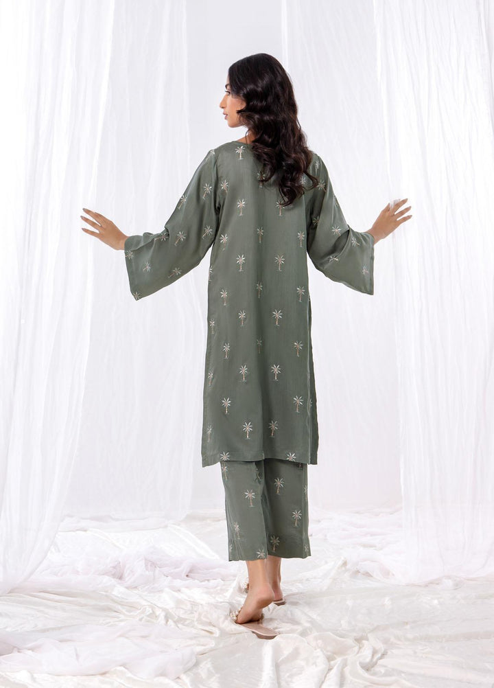 Bareen Pret Embroidered Matte Silk 2 Piece Suit BR22FE BME2PC-02