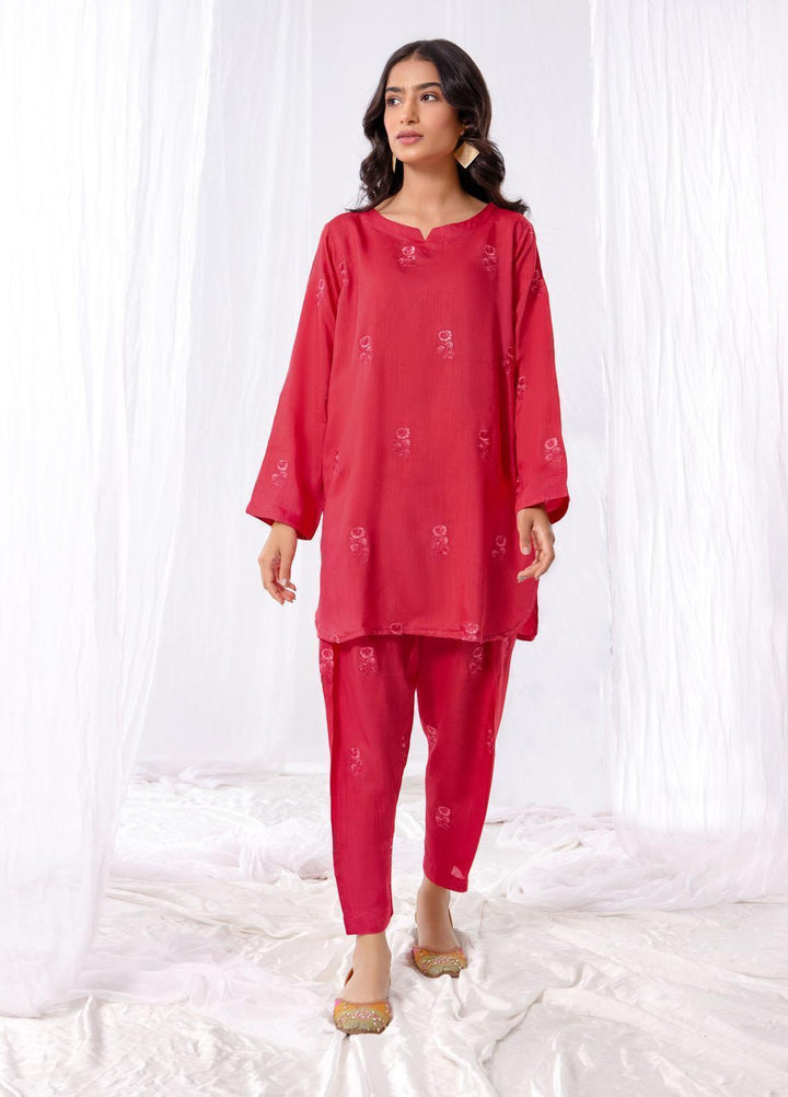 Bareen Pret Embroidered Matte Silk 2 Piece Suit BR22FE BME2PC-03