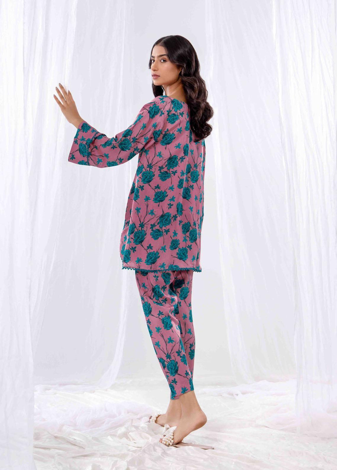 Bareen Pret Printed Matte Silk 2 Piece Suit BR22FP BM2PC-11