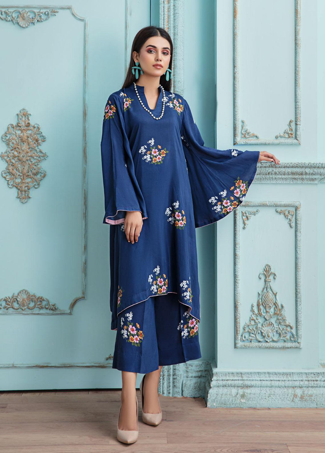 Bareen Casual Pret  Matte Silk 2 Piece Suit BM2PC-02