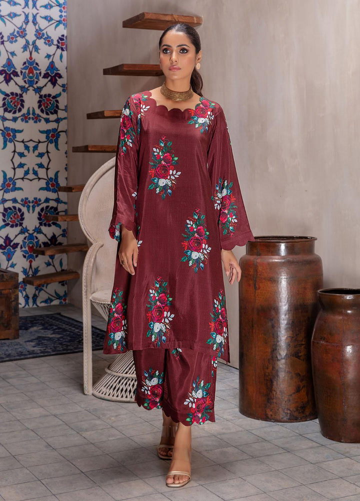 Bareen Casual Pret  Matte Silk 2 Piece Suit BM2PC-07