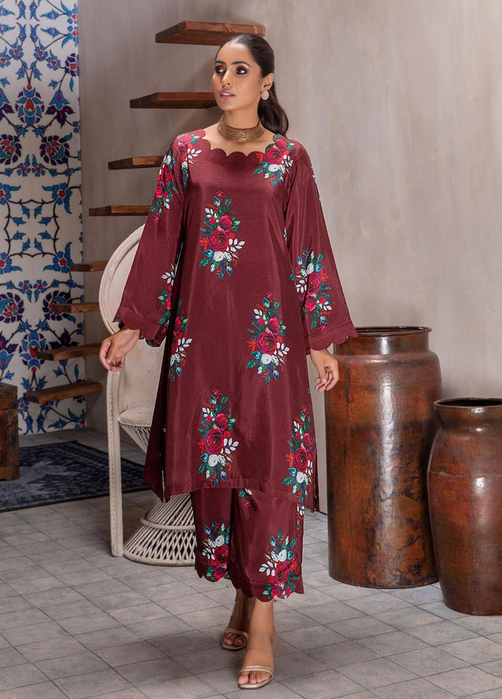 Bareen Casual Pret  Matte Silk 2 Piece Suit BM2PC-07
