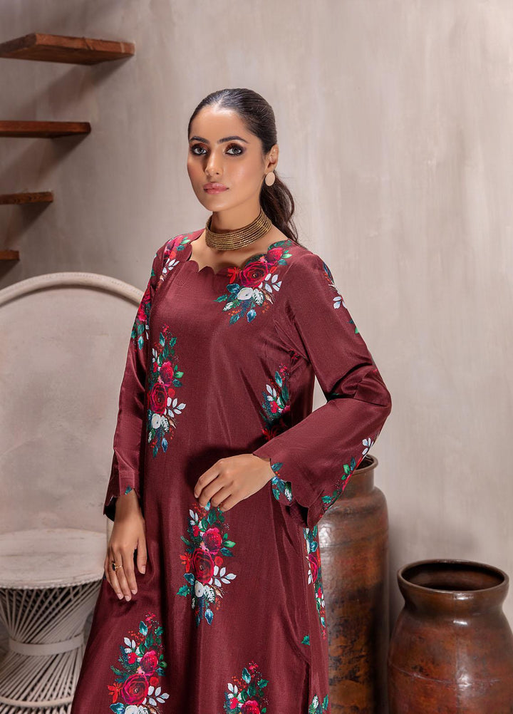 Bareen Casual Pret  Matte Silk 2 Piece Suit BM2PC-07