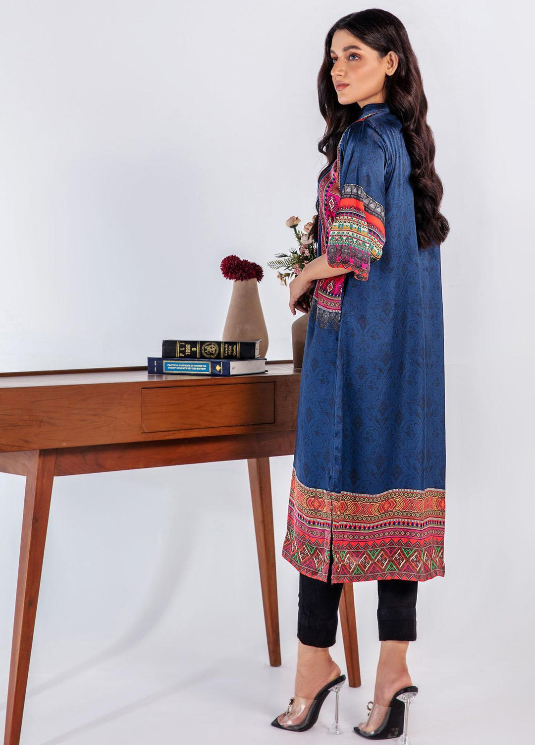 Bareen Casual Pret Printed Silk Shirt BR22SE BSH-17