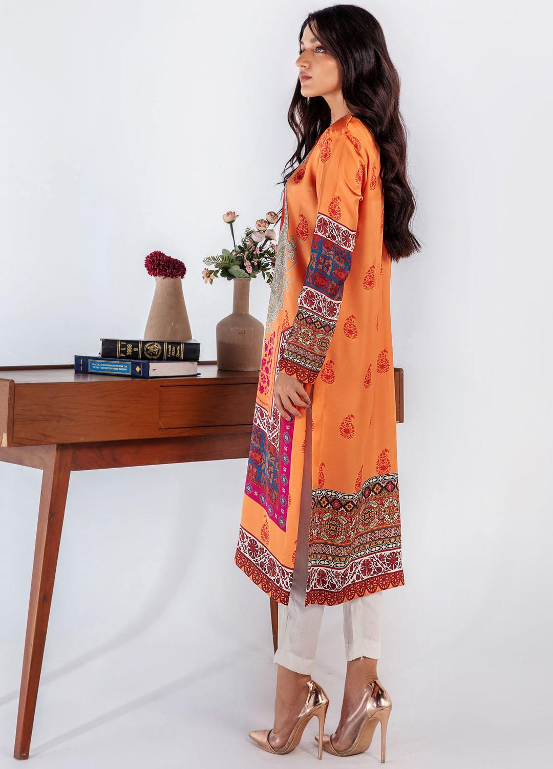 Bareen Casual Pret Printed Silk Shirt BR22SE BSH-21