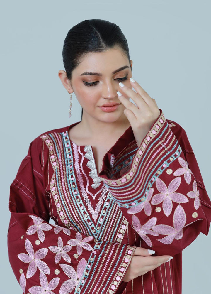 Bareeq Pret  Lawn 3 Piece Suit Floral Spruce