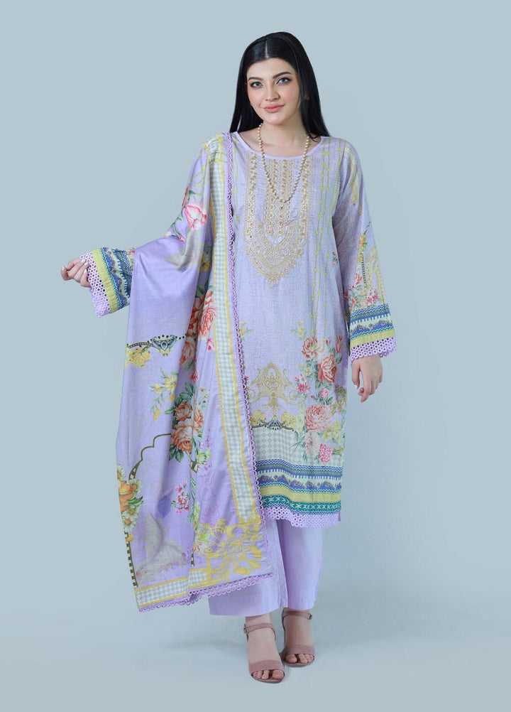 Bareeq Pret  Lawn 3 Piece Suit Celestial Jewel