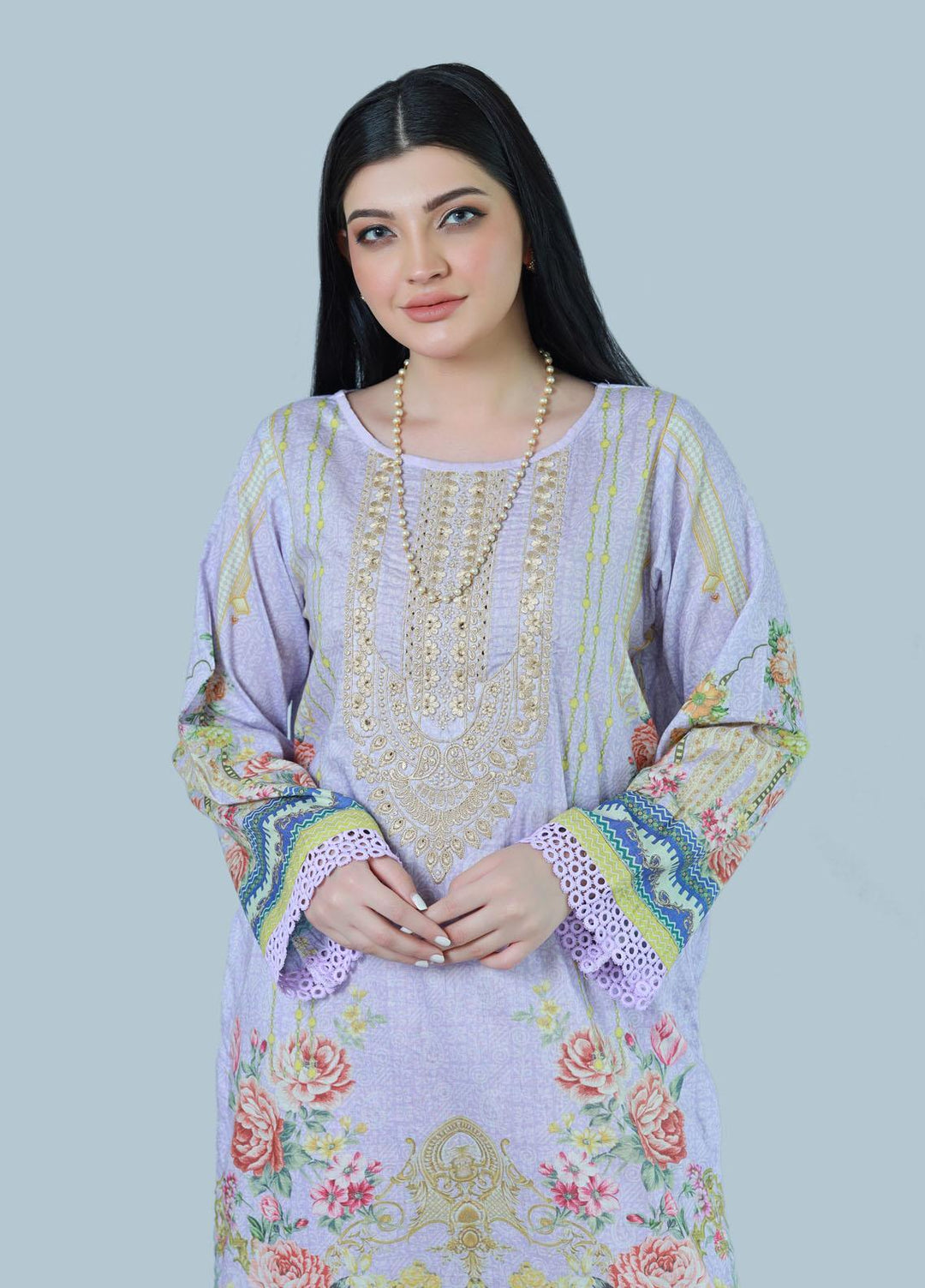 Bareeq Pret  Lawn 3 Piece Suit Celestial Jewel
