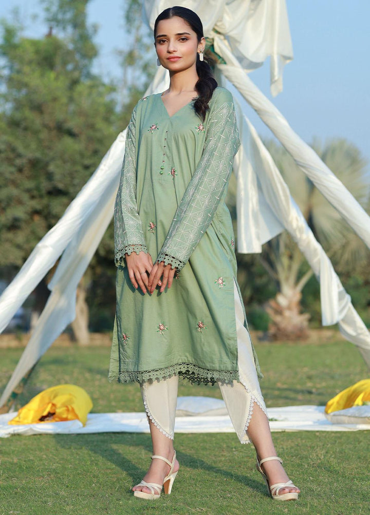 Bareeq Pret  Cambric Shirt Imperial Pistachio