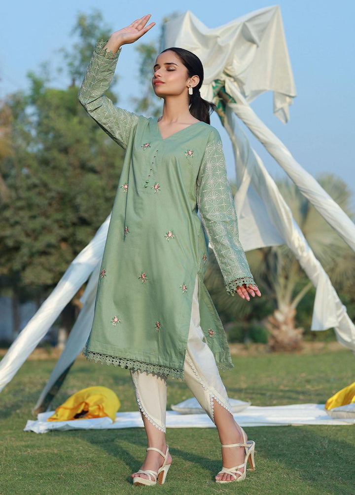 Bareeq Pret  Cambric Shirt Imperial Pistachio