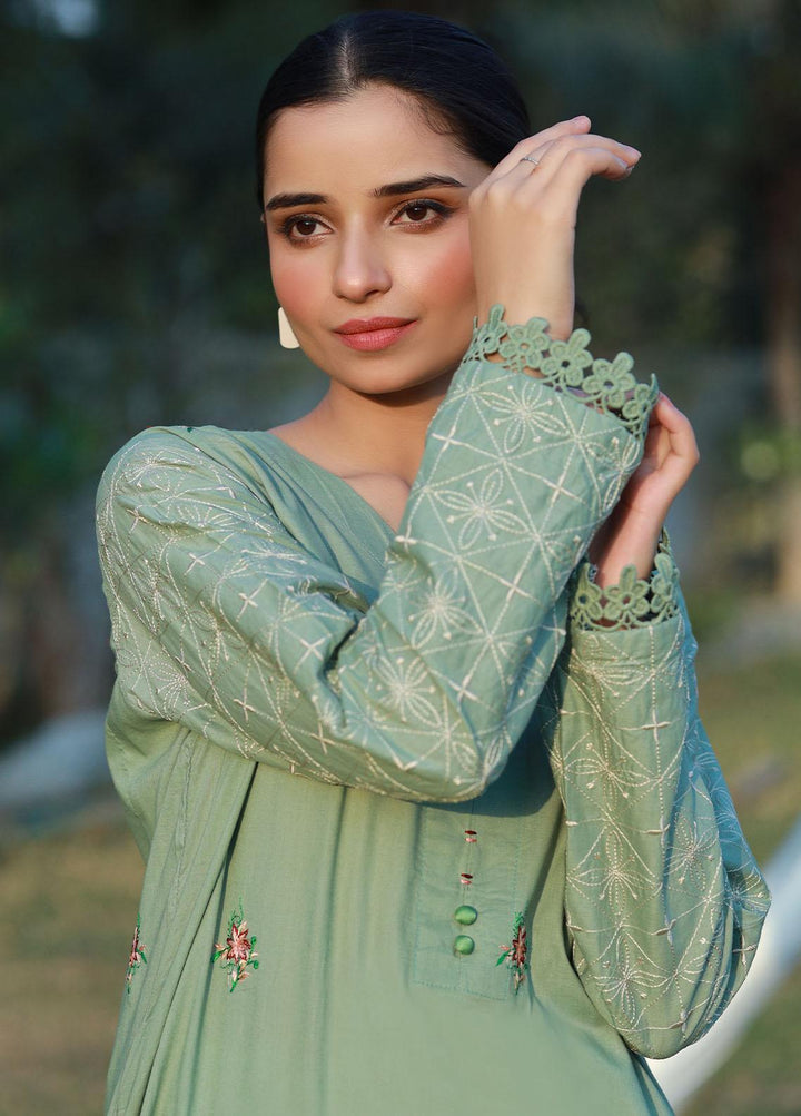 Bareeq Pret  Cambric Shirt Imperial Pistachio