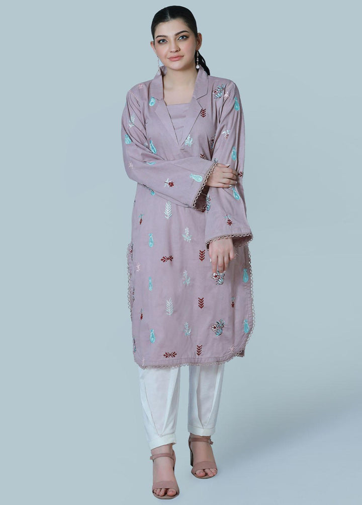 Bareeq Pret  Cambric Shirt Lavender Dust