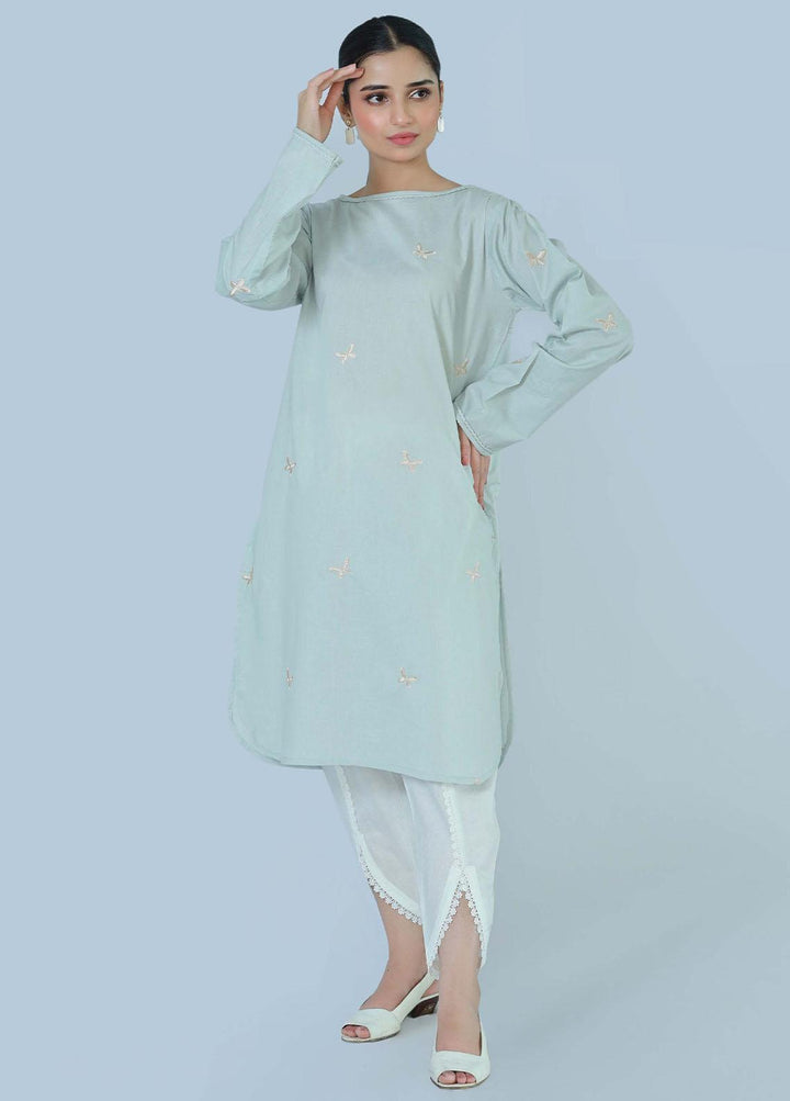 Bareeq Pret  Cambric Shirt Blue Charm