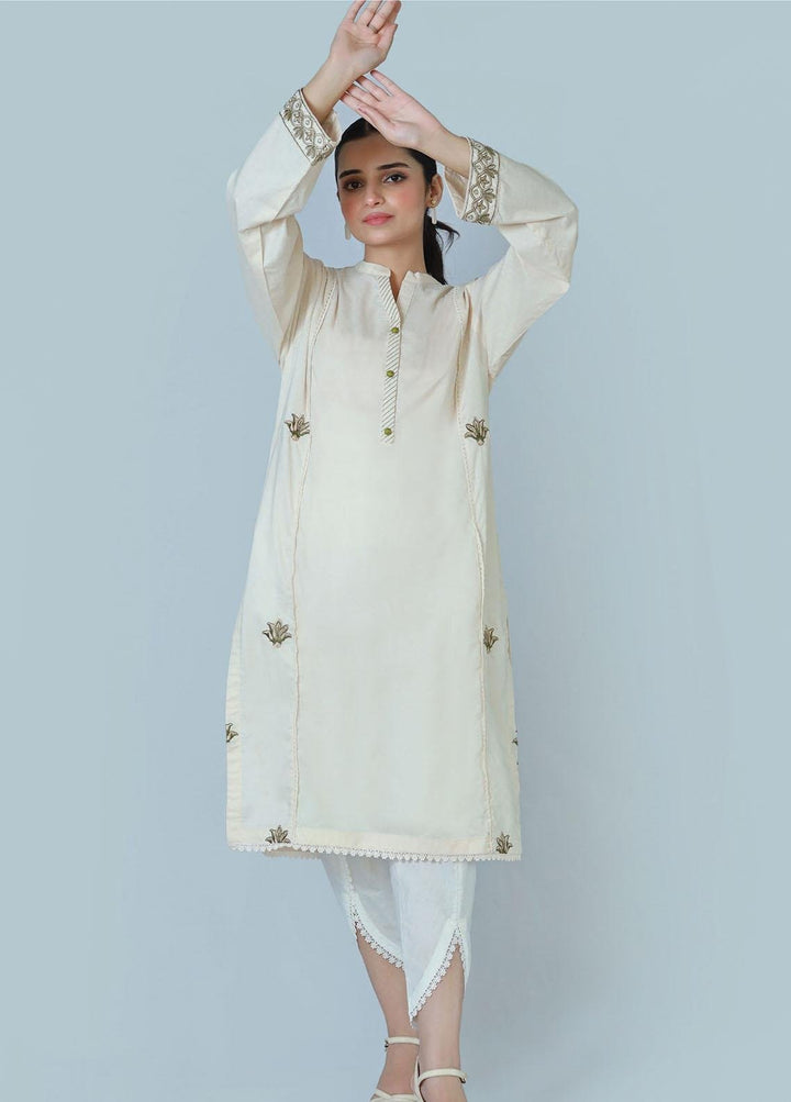 Bareeq Pret  Cambric Shirt Ashen Charm