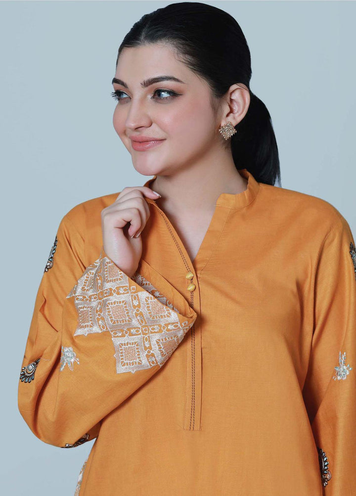 Bareeq Pret  Cambric Shirt Sunset Bling
