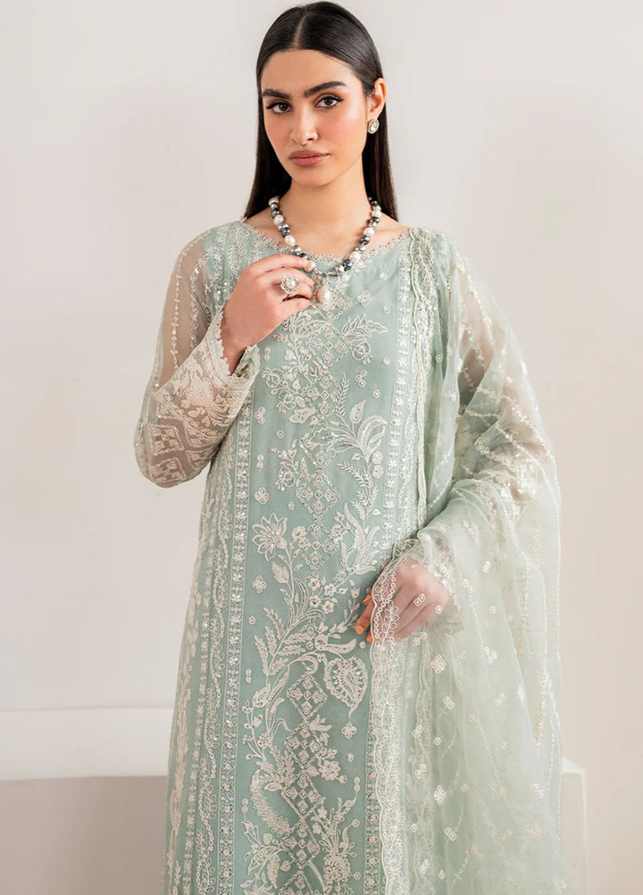 Baroque Embroidered Chiffon Suits Unstitched 3 Piece BQ25EF UF-680 - Formals Collection