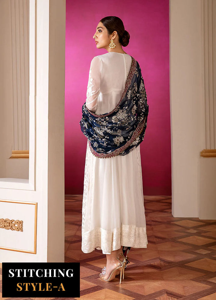 Chantelle by Baroque Unstitched Embroidered Chiffon 3 Piece Suit BQ26UCF 02-Glaze - Festive Collection