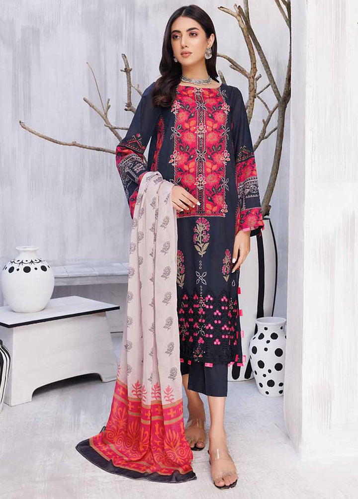 Basant By Charizma Embroidered Lawn Suits Unstitched 3 Piece CRZ23B CBL-13 - Summer Collection